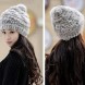 Winter Knitted Rabbit Fur Soft Beanie Hat